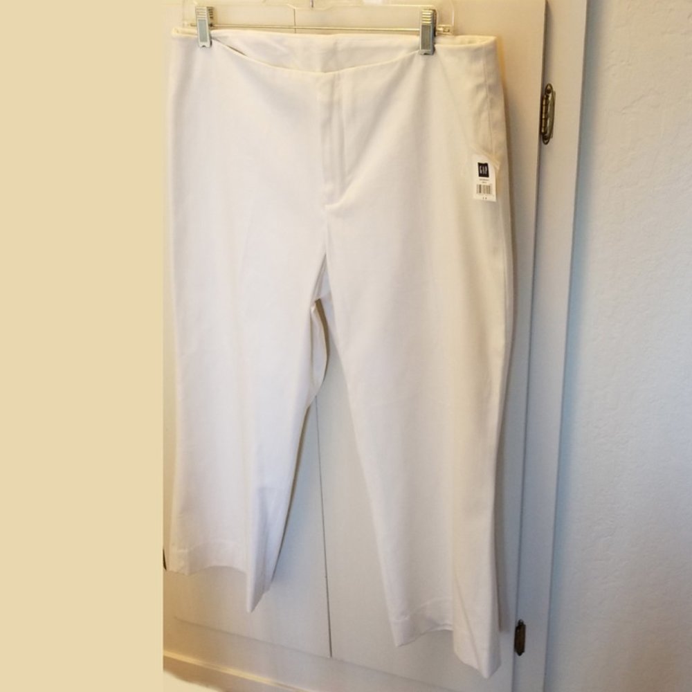 Gap White Crop Pants New Size 14